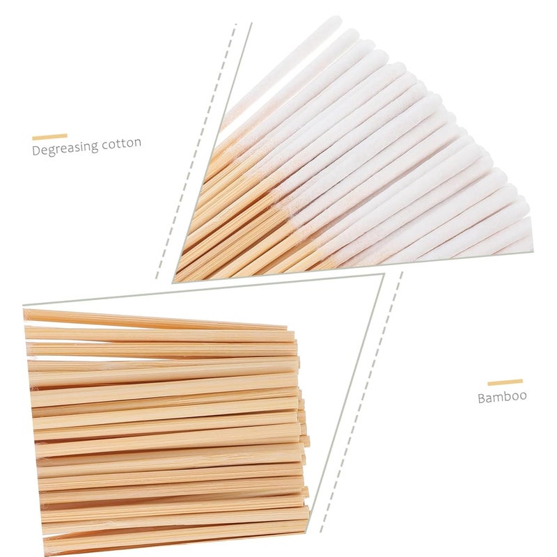300 Pcs Bamboo Cotton Swabs Pointed Tips For Makeup Personal Care And Spa - Image 4
